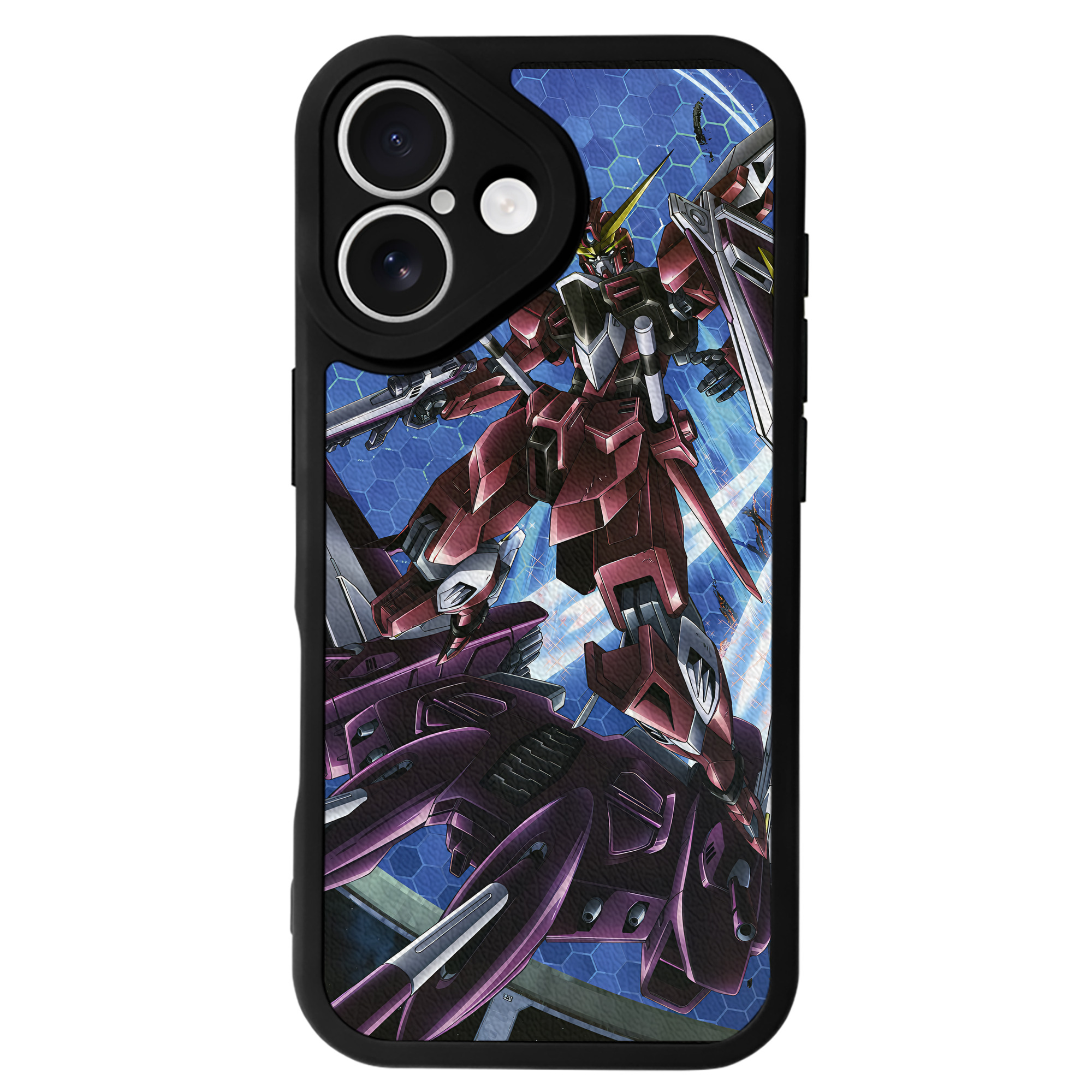 （画像用） 機動戦士ガンダム Mobile Suit Gundam 【iPhone 16シリーズ対応】シリコンスマホケース（レザー調） 材質：シリコン
